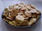 These are the indian snacks and Namkeens known as chakli and mathri made especially in diwali festival.