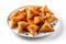 Indian snacks vegetable Samosas a spicy blend of vegetables wrapped in a deep fried triangular pastry parcel, fried