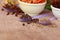 Indian spices on wooden table,close up view of turmeric ginger Cardamom flex seed coriander with Star Anise,spice food footage