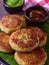 Indian starters - raw banana cutlets