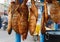 Indian street vendor sell fish fry food