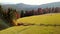 Indian summer in the Carpathians. Autumn mountain landscape