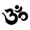 indian symbol om, religious sign of hinduism and buddhism. practice of yoga and mantra. sacred sound spiritual