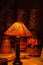 Indian Table paper painted lamps with wooden stand