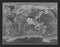 Indian tectonic plate. Grayscale. Gall Stereographic. Earthquake