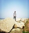 Indian Teen age boy on the beach