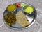 Indian Thali plate