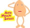 Indian-themed egg cartoon - Angry egg saying I am getting mad. Vector Illustration.
