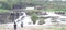 A Indian three friends take pictures in a waterfall. In Damodar River valley In Bhatinda waterfall Dhanbad Jharkhand