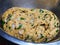 Indian traditional dish methi ka paratha praparation