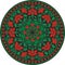 Indian traditional pattern in color - flower mandala