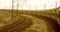 Indian train running on the railways stock photograph