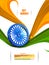 Indian tricolor background for 15th August Happy Independence Day of India