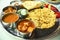 Indian Vegetarian Rajasthani thali
