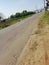 Indian village link road in rural areas