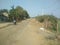 An indian village road, in a pleasent day  we r having fresh pollution free air. Having different lifestyle