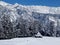 A Indian village Shiva Mahadev temple snowfall