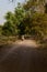 Indian villagers going for collecting water from pond on bicycle on summer days