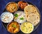 Indian vrat thaali -glutenfree meals served during festival
