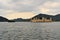 Indian water palace on Jal Mahal lake, Jaipur