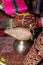 Indian wedding . bride and groom promise to hold .jpg