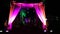 Indian wedding welcome arch with lighting