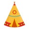 Indian wigwam vector illustration.