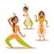 Indian woman dancing vector isolated dancers silhouette icons people India dance show party movie, cinema cartoon beauty