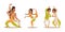 Indian woman man dancing vector isolated dancers silhouette icons people India dance show party movie, cinema cartoon