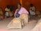 Indian woman in village market statue