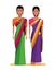 Indian women avatar cartoon character