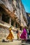 Indian women visiting Ellora caves