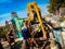 Indian Workers at Construction site