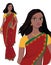 Indian young woman (vector)