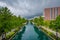 The Indiana Central Canal in Indianapolis, Indiana