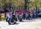 Indiana Police officers on motorcycles