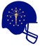 Indiana State Flag Football Helmet