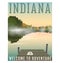 Indiana travel poster or sticker.