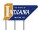 Indiana Welcome You road sign