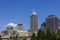 Indianapolis - Circa August 2016: Indianapolis Downtown Skyline on a Sunny Day I