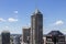 Indianapolis - Circa June 2017: Indianapolis Downtown Skyline on a Sunny Day including the Salesforce Tower I