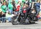 Indianapolis Metropolitan Police with Motorcycle at the Annual St Patrick\'s Day Parade