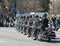 Indianapolis Metropolitan Police with Motorcycles are at the Annual St Patrick\'s Day Parade