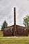 Indigenous Cedar Plank Longhouses and Totem Poles at K`san Village, Hazelton, Britsh Columbia, Canada