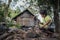 Indigenous Malaysian aboriginal craftman making a knife  for hunting