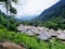 Indigenous village in the colombian jungle