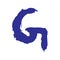 Indigo Alphabet Grunge. Azure Font Handmade. Cobalt Calligraphy Design. Hand Paint. Script Typeface. Typography Handwritten. Navy