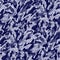 Indigo blue batik dyed effect texture background. Seamless japanese style repeat pattern swatch. Painterly brush strokes