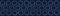 Indigo blue hand drawn spotted polka dot circles seamless border pattern.