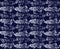 Indigo blue wax resist dyed effect texture background. Seamless japanese repeat pattern swatch. Small blockprint motif